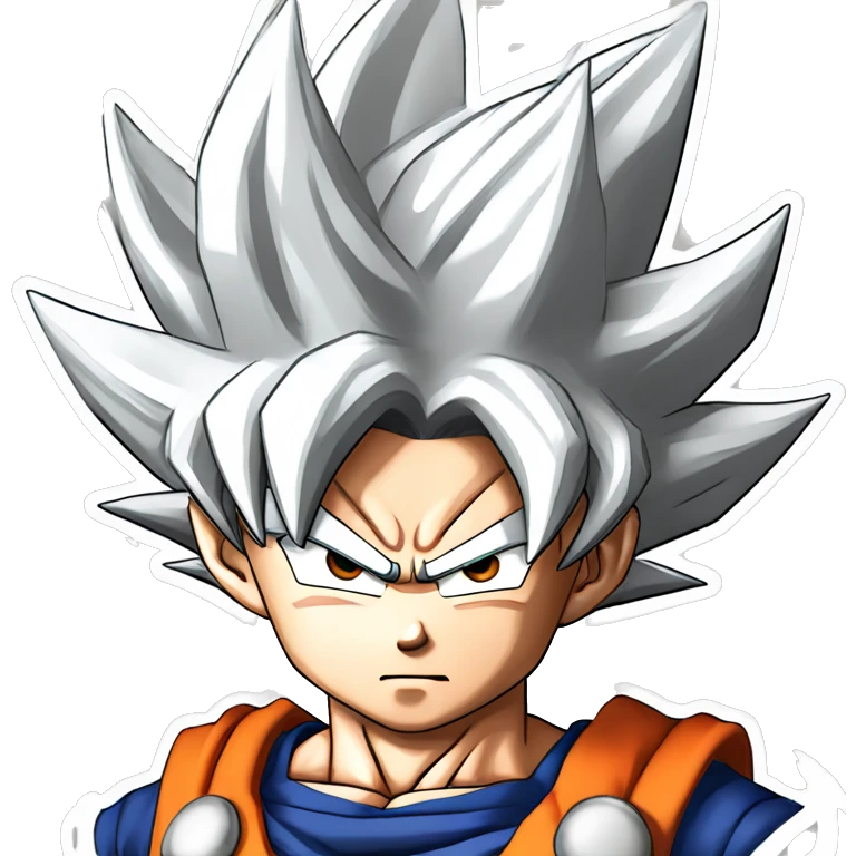 Goku ultra instincs from fragon ball super emoji