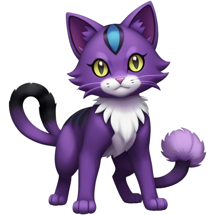 Purrloin-Delcatty-Pokémon-Fakémon-hybrid-creature (full body) emoji