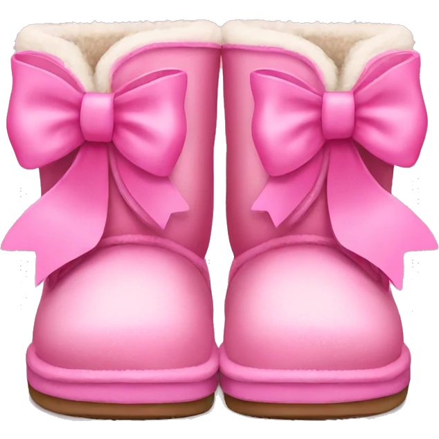 pink uggs with bows emoji