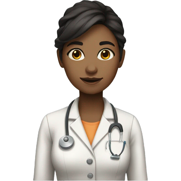 science young female  teacher with white skin dark hair brown eyes big eyes emoji