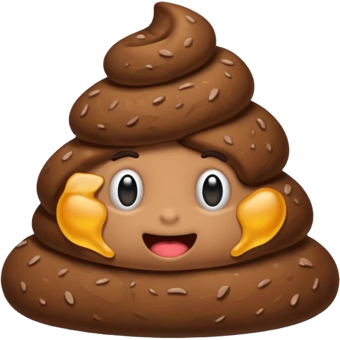 poop with no face emoji