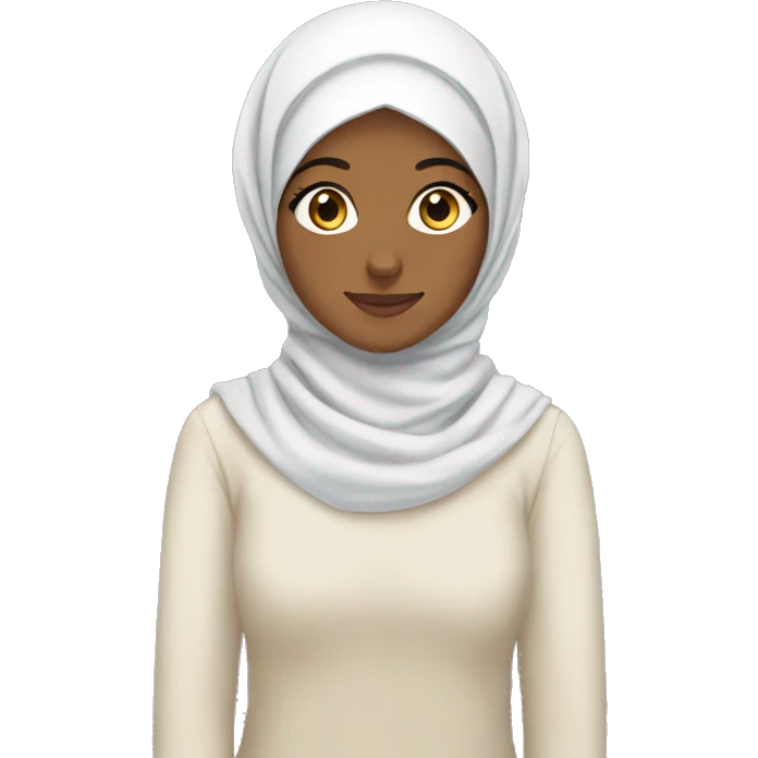 Hijabi with love  emoji