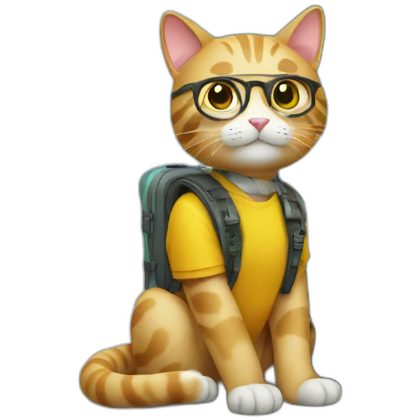 cat tourist emoji