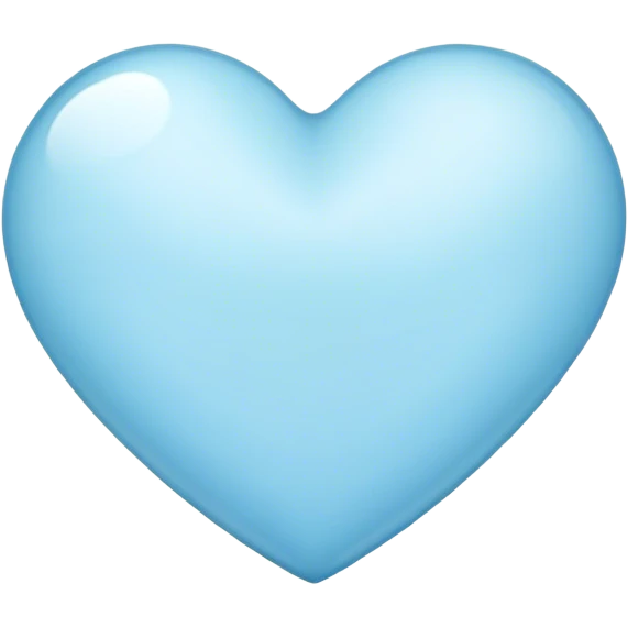 light blue heart emoji