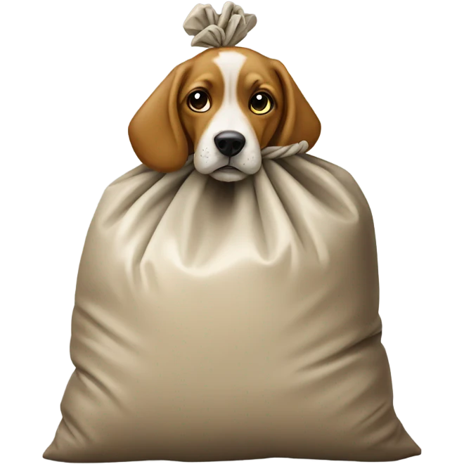 Dog poop in a bag emoji