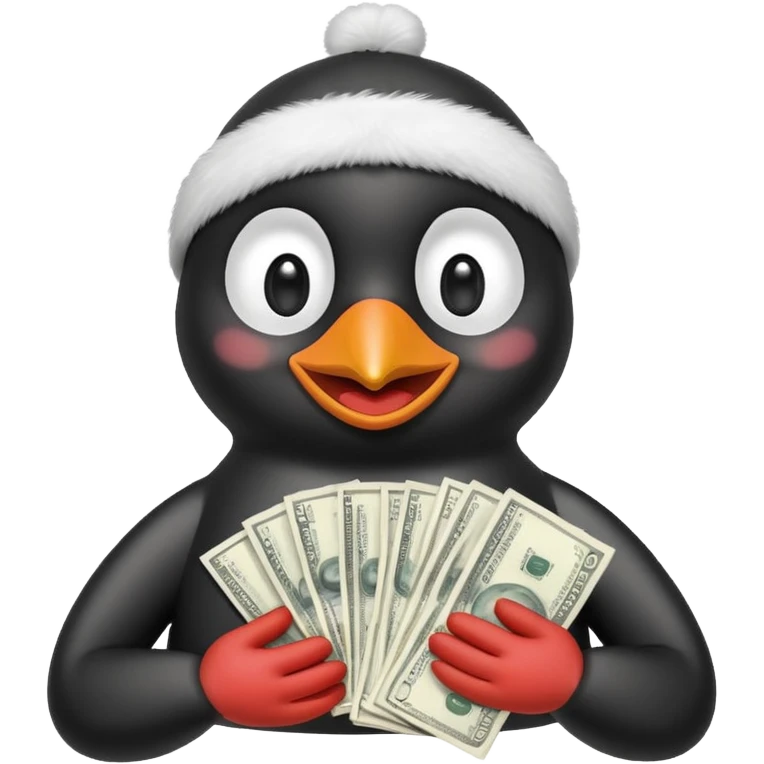 pingu and money emoji