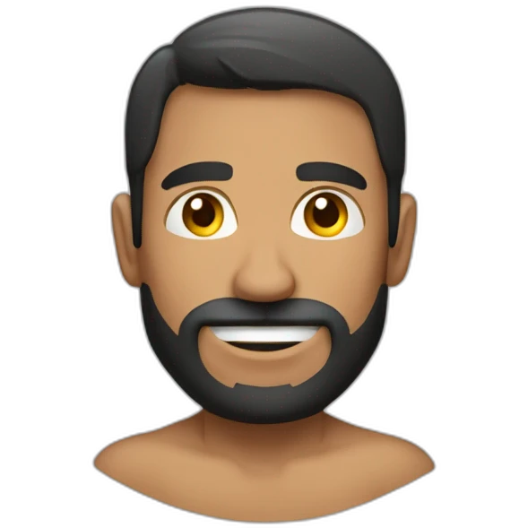 Hombre sin camiseta musculoso emoji