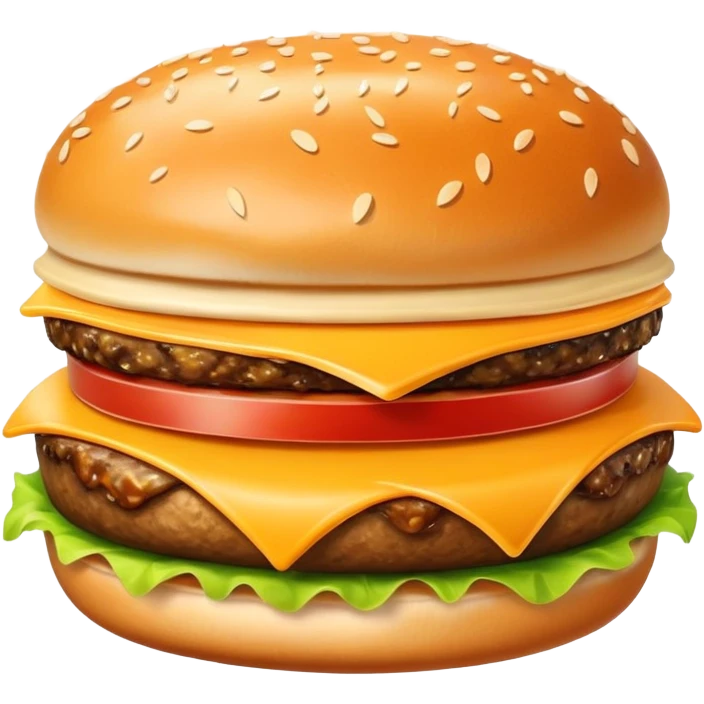 Hamburger with cheese emoji