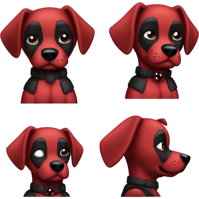 Deadpool dog emoji