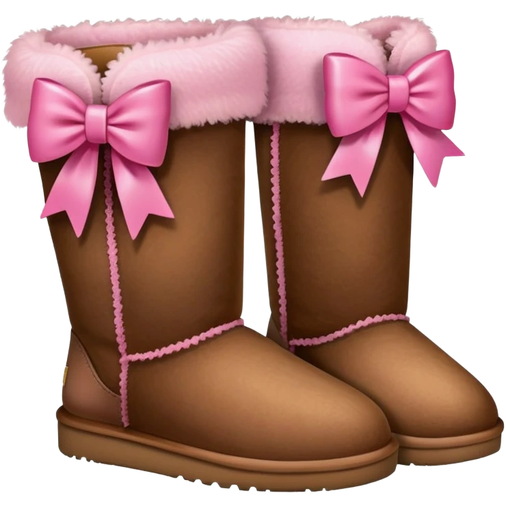 Uggs with a pink bow emoji
