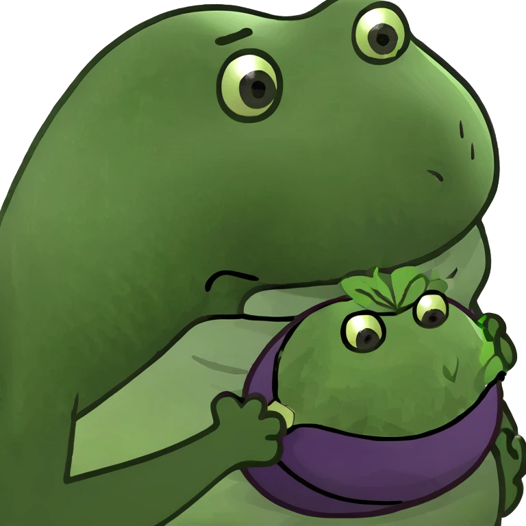 fat dude with eggplate in its mouth emoji