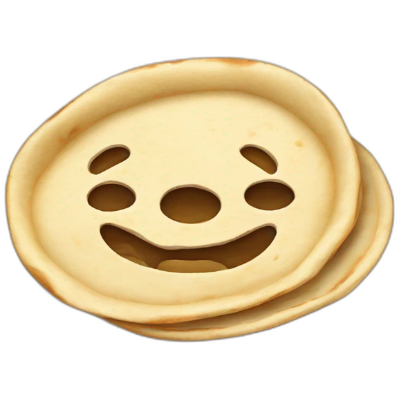 flour tortillas with some grill marks emoji