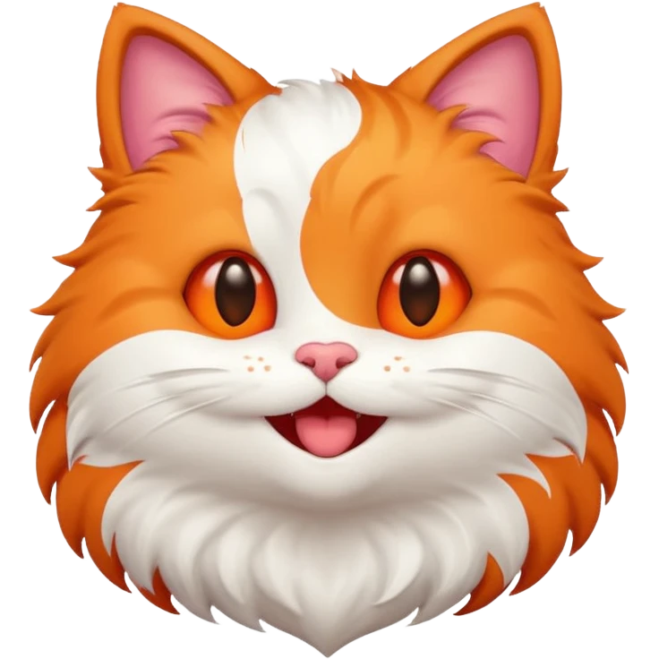 Laughing kitty heart emoji