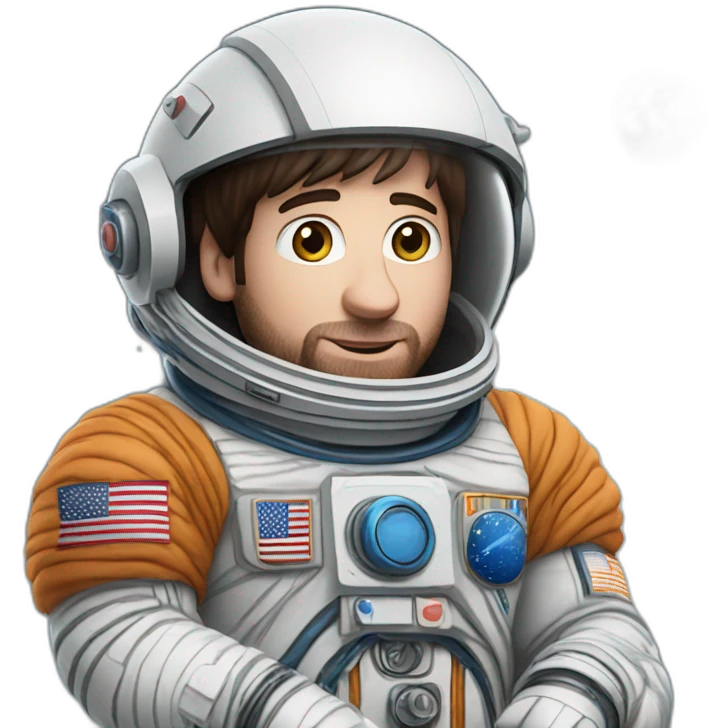 Messi astronauta emoji