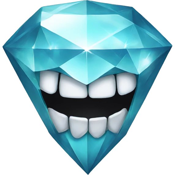 Diamond teeth emoji