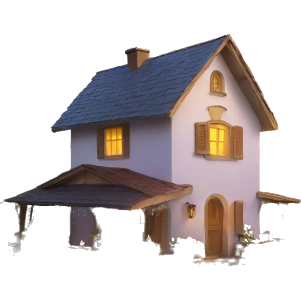 house with sun emoji