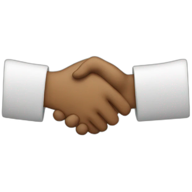 Hand shake emoji
