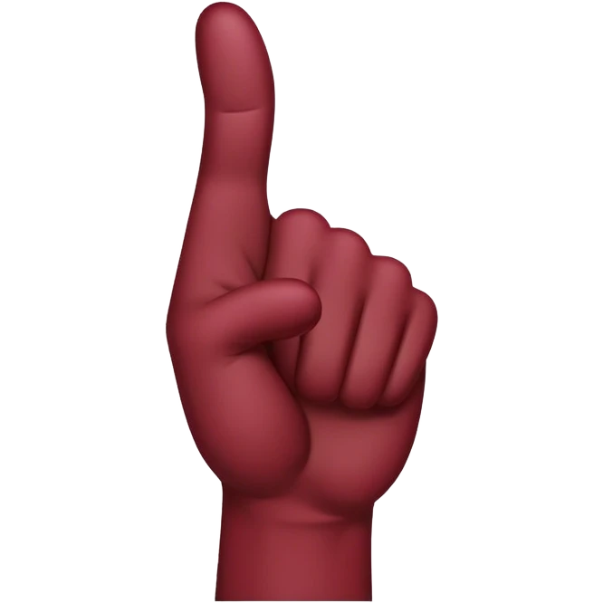 thumbs up burgundy emoji
