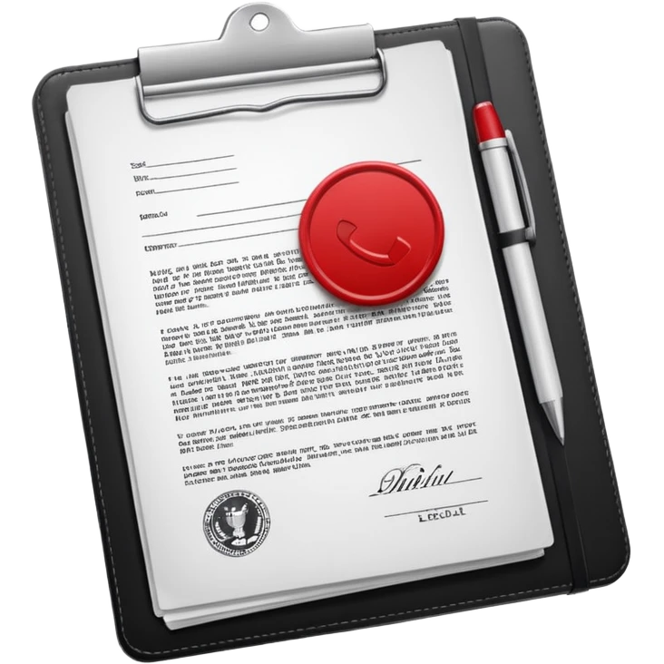 Courtroom Items, Legal Document – official case file or contract

 emoji