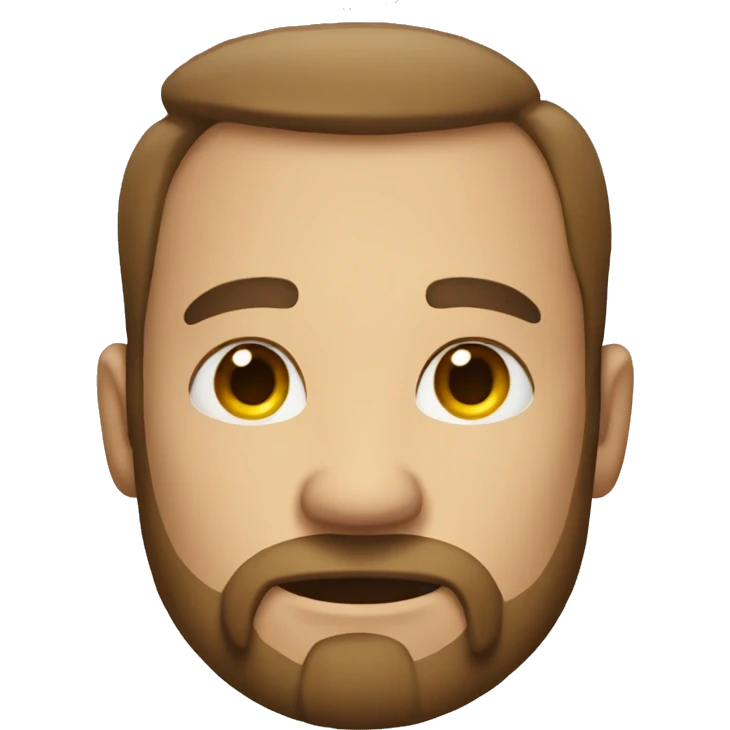 Man with huge shoulders and patchy beard  emoji