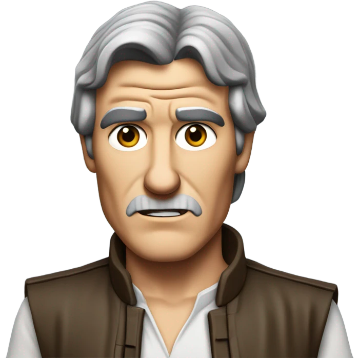 Cartoon of han solo looking very confused emoji