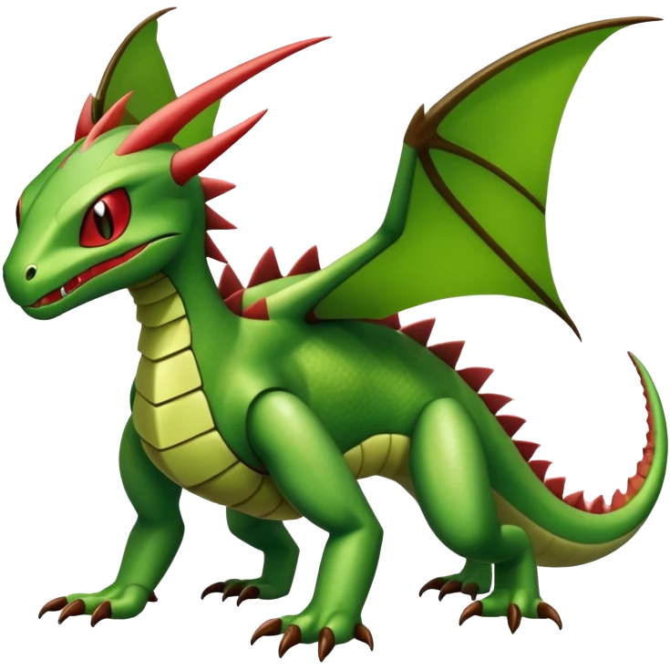 Flygon-Fraxure-hybrid-creature, (full body) emoji