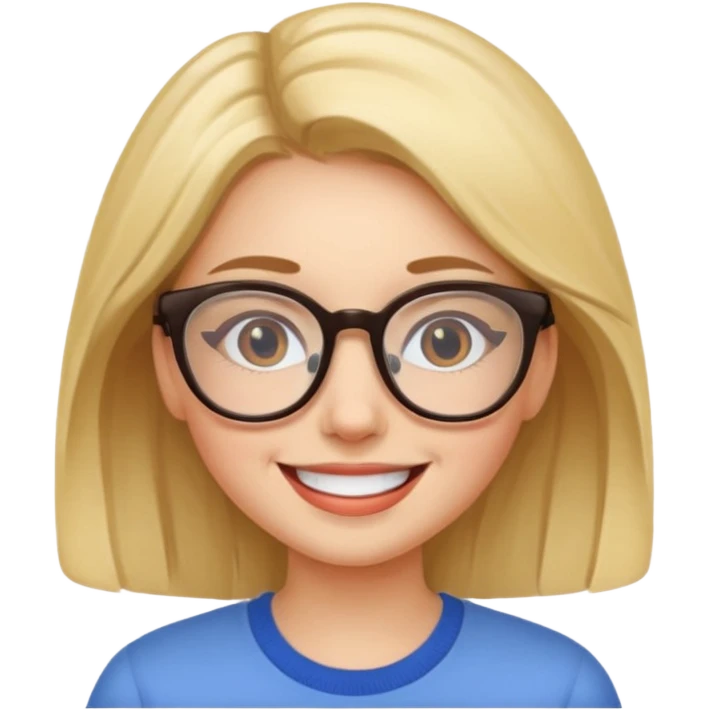 дІВЧИНА В ОКУЛЯРАХ emoji