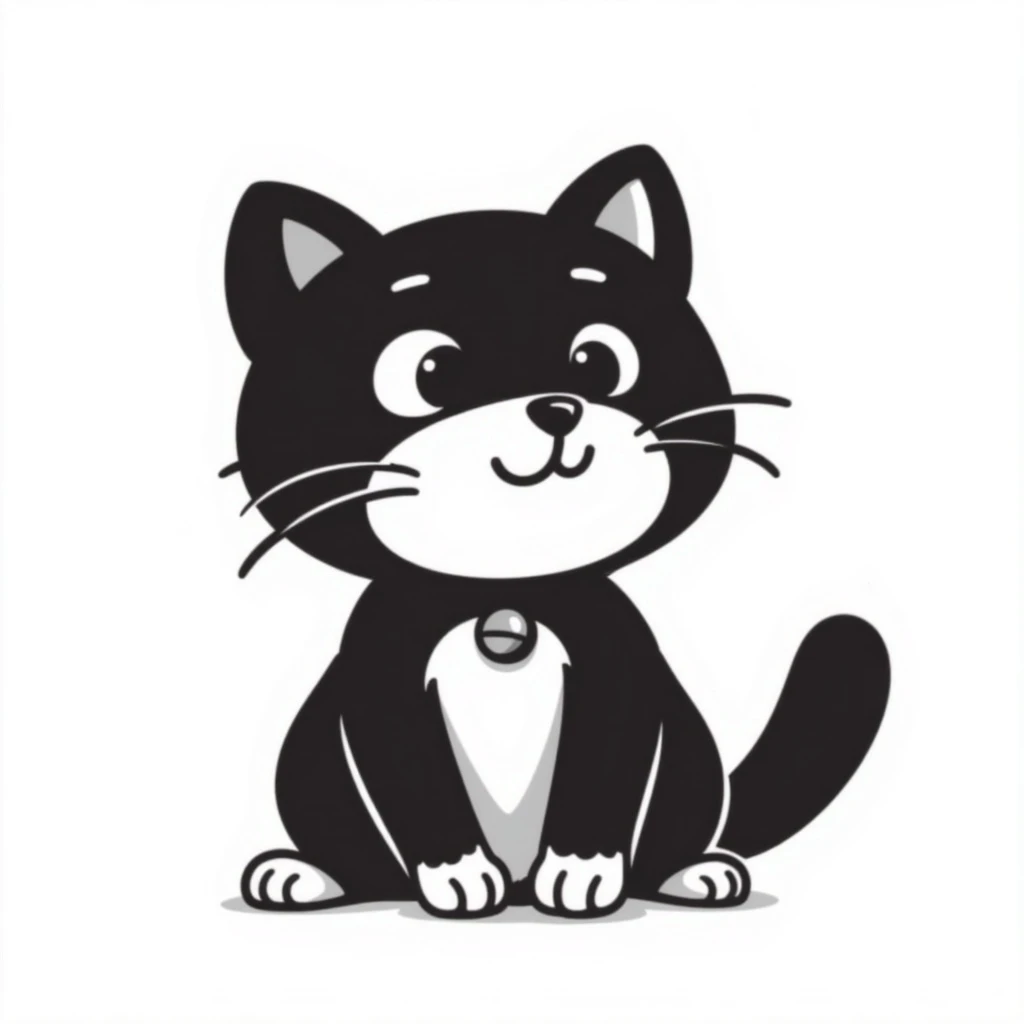 cat hand-drawn doodle style emoji