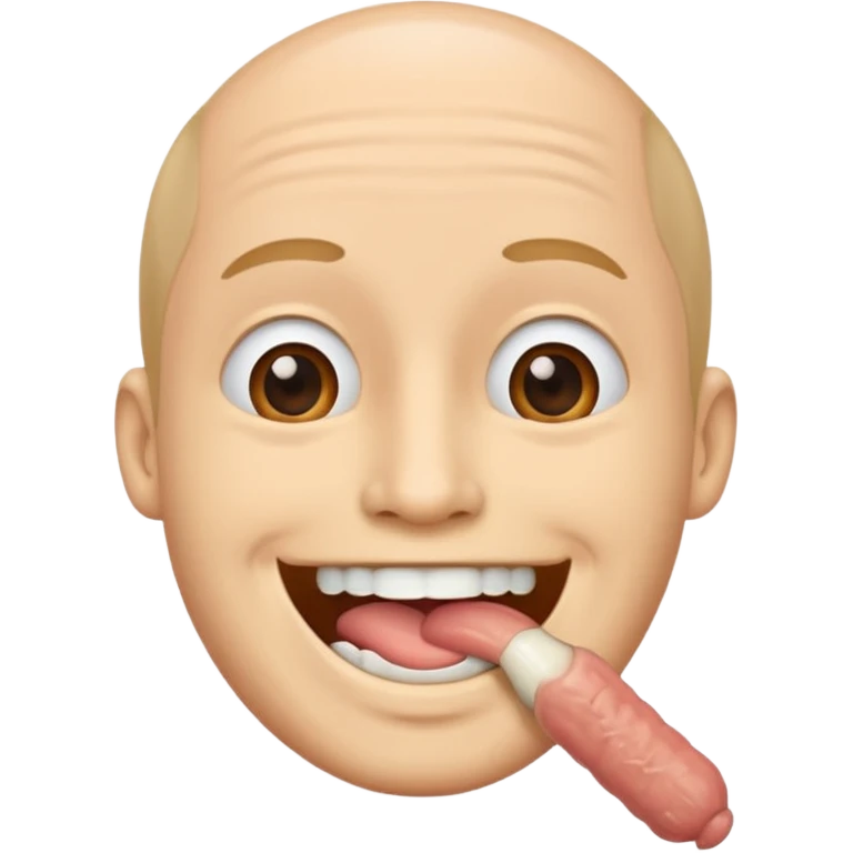 Penis in mouth emoji