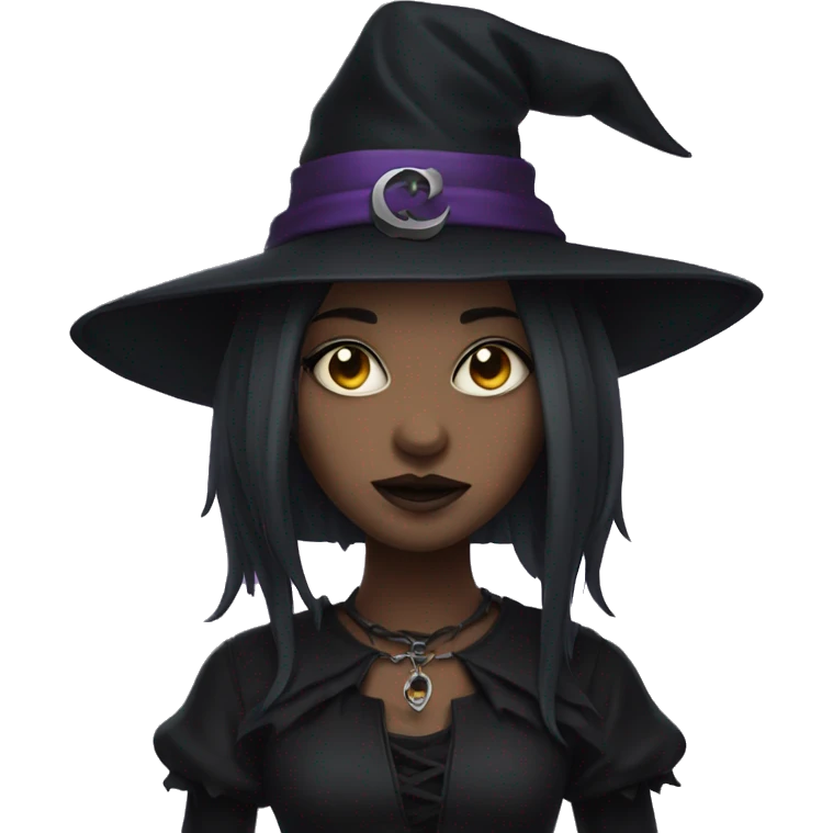 goth girl witch emoji