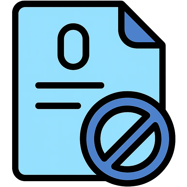 Zero Contracts icon, modern, shades of blue emoji