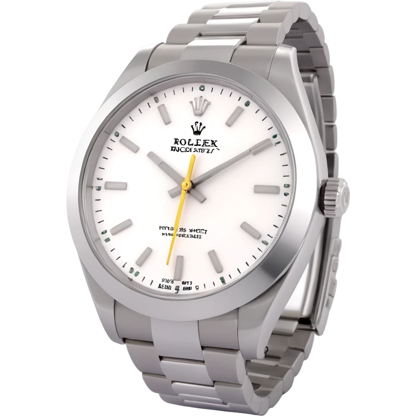 Rolex watch, 3D style, shiny, metallic, photorealistic, luxury emoji