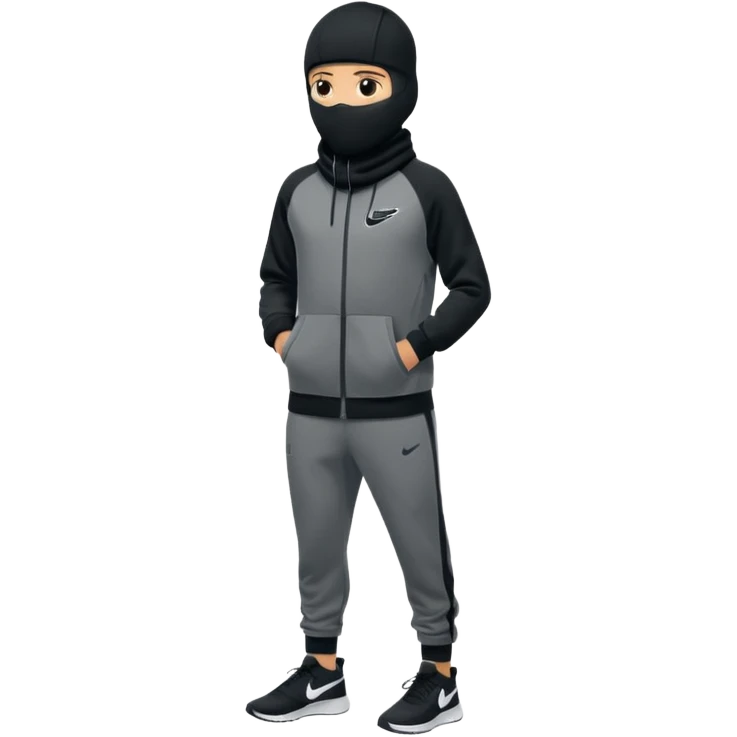 nike tech tracksuit clothing and baclava, no person emoji