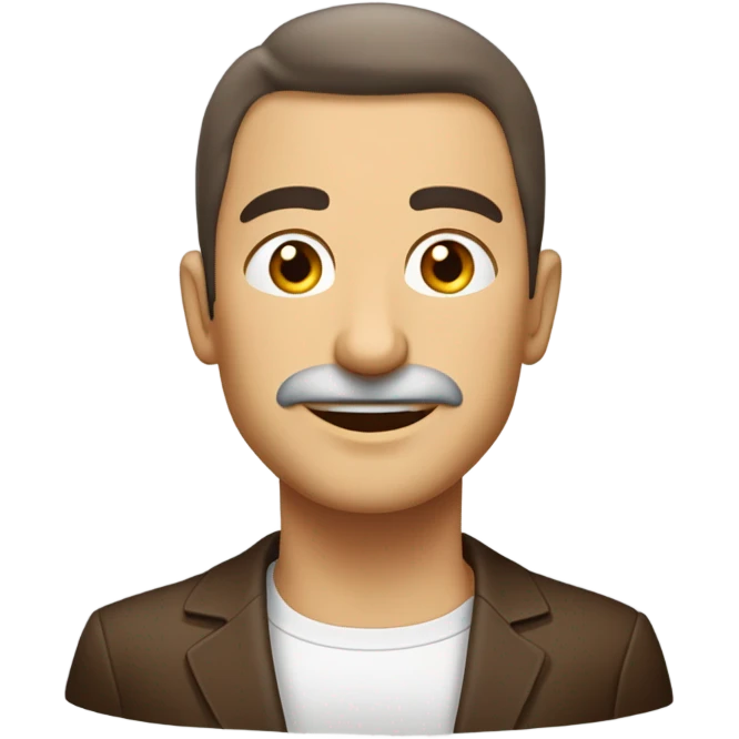 Açık Kahverengi dalgalı saçlı,beyaz tenli,kahverengi badem gözlü,güzel kız emoji