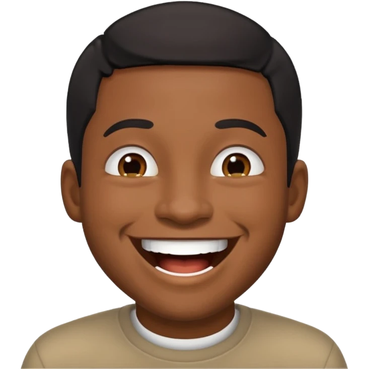 laughing black man emoji