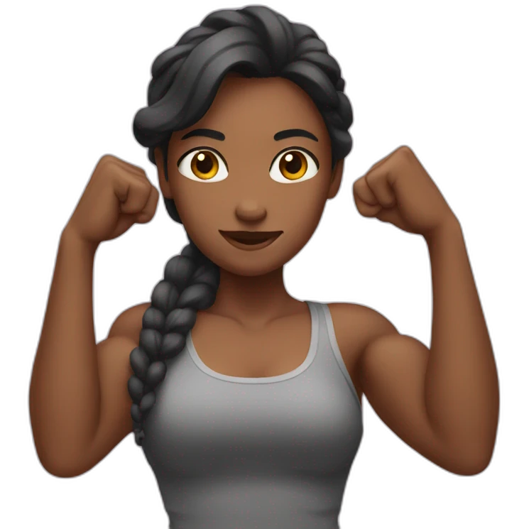 Girl with biceps  emoji
