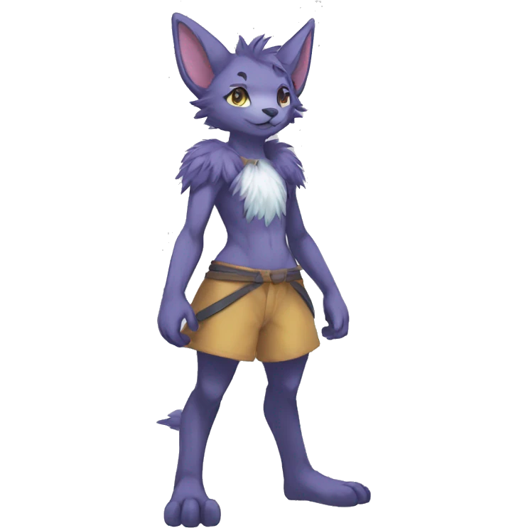 Anthro Sona Fakemon Full Body emoji
