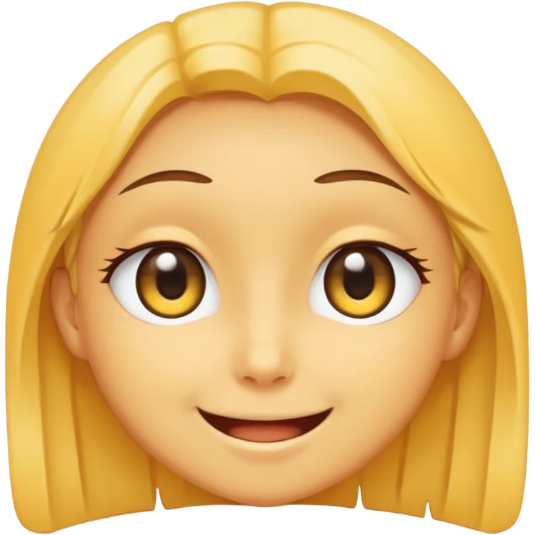 super cute anime eyes classic yellow face cheesy smile emoji