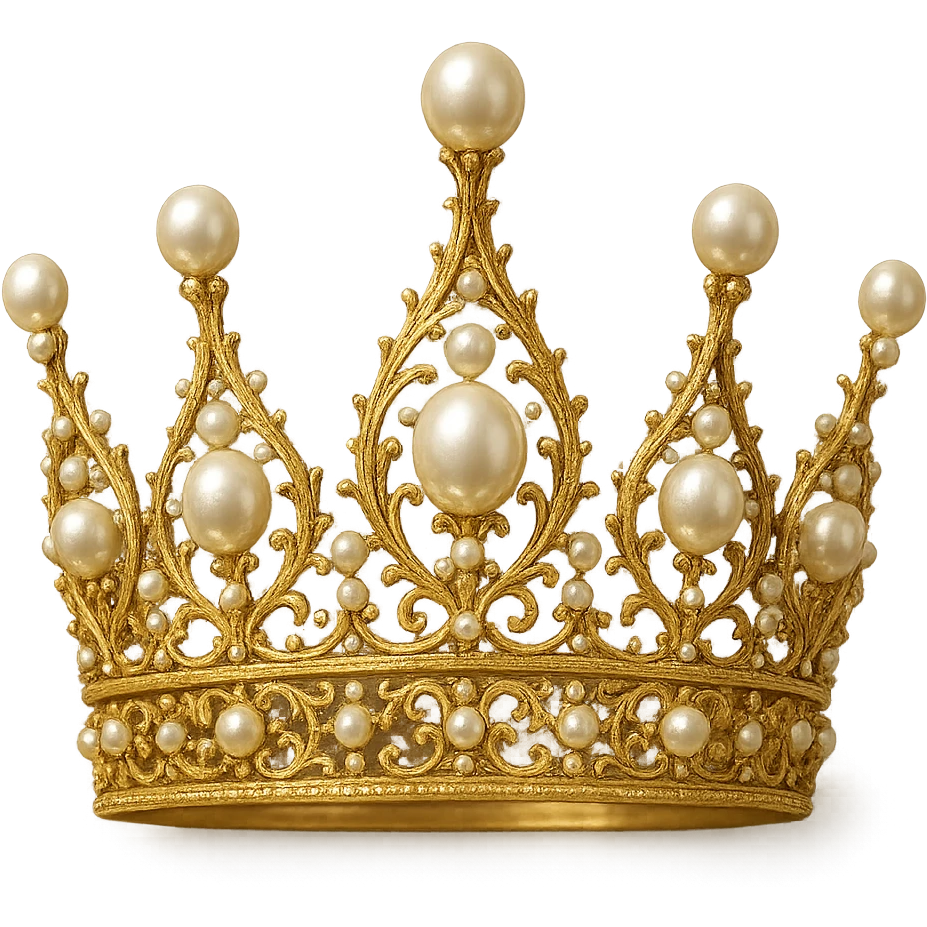 crown with pearls emoji