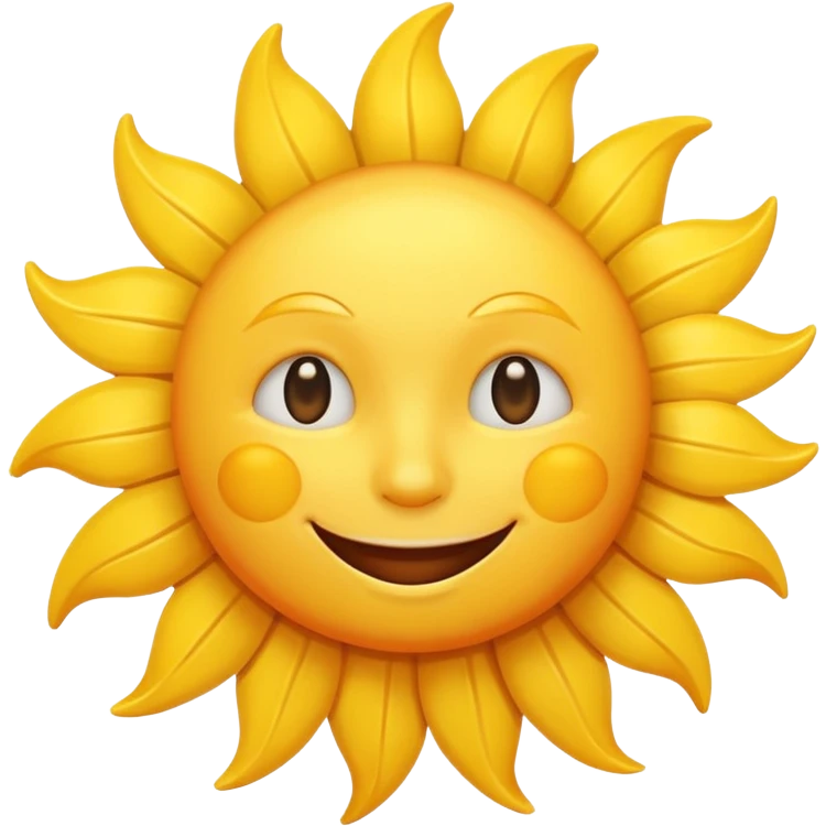 smiling sun emoji emoji