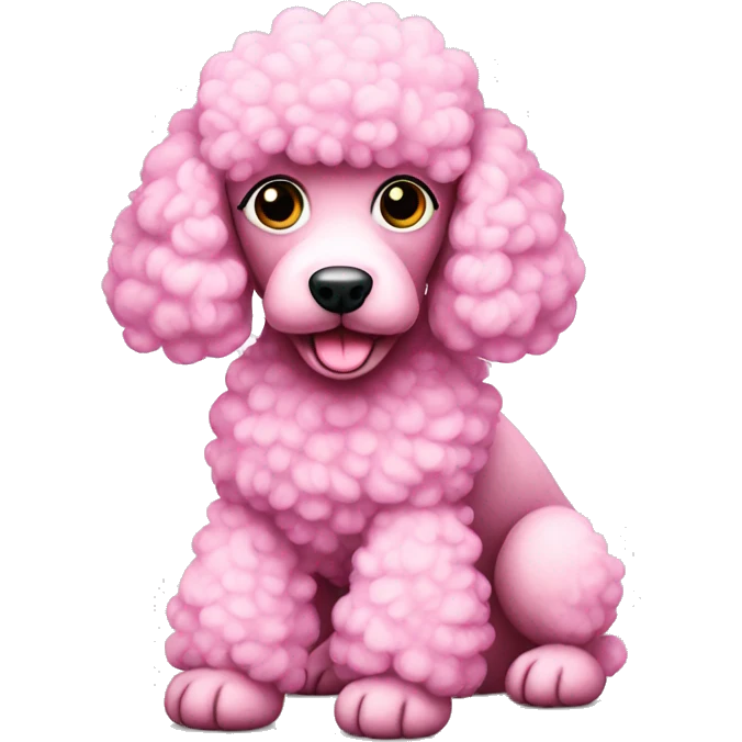 Pink poodle emoji