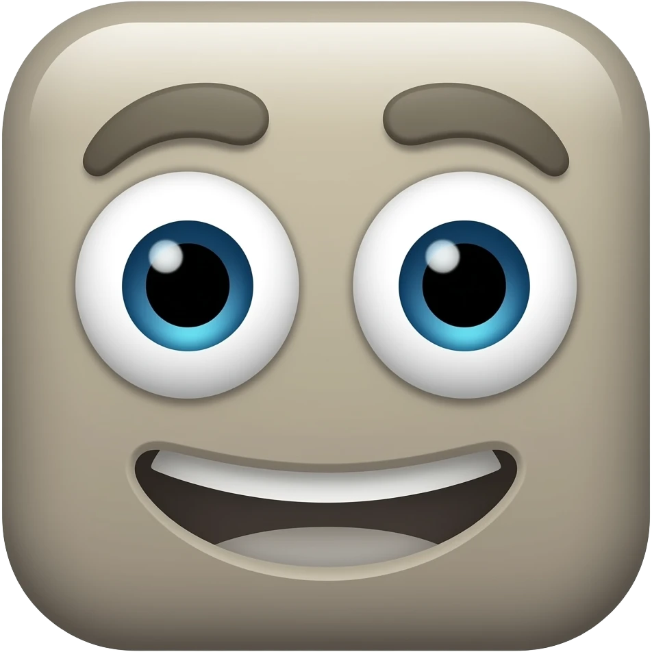 character from the game geometry dash square saying goodbye emoji