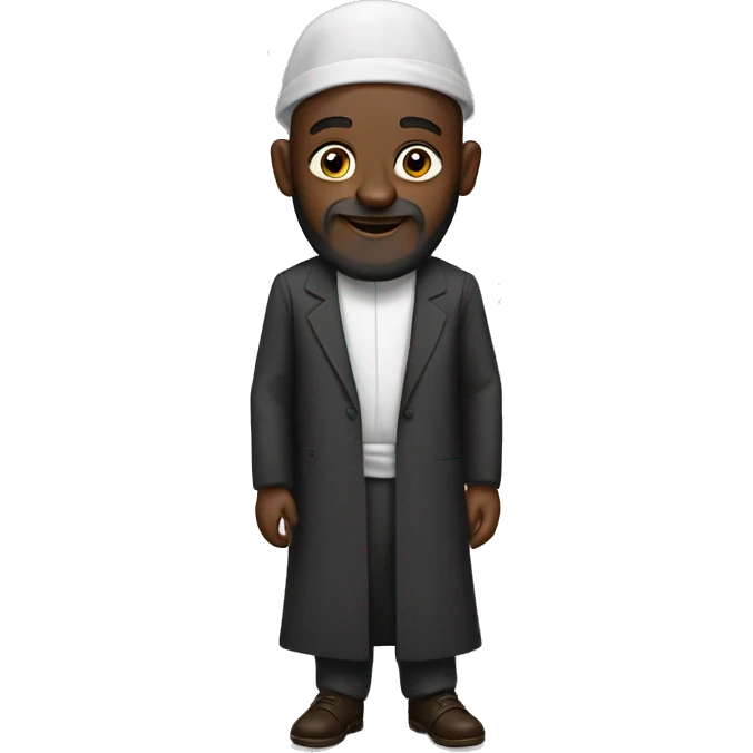 African rabbi with payot emoji