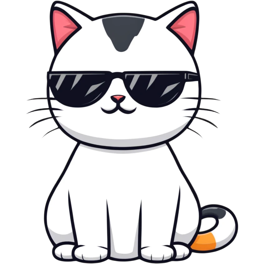 cat wearing sunglasses emoji
