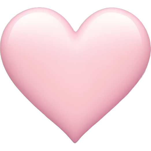 pastel pink heart emoji