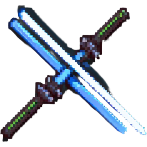 two crossed glowing lightsabers emoji