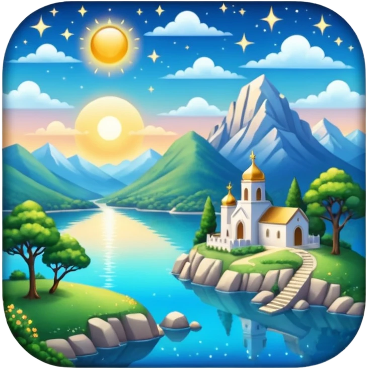 gorgeous beautiful sparkly divine spiritual aesthetic full scenic SCENERY emoji