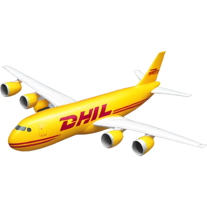 DHL aircraft smiling emoji