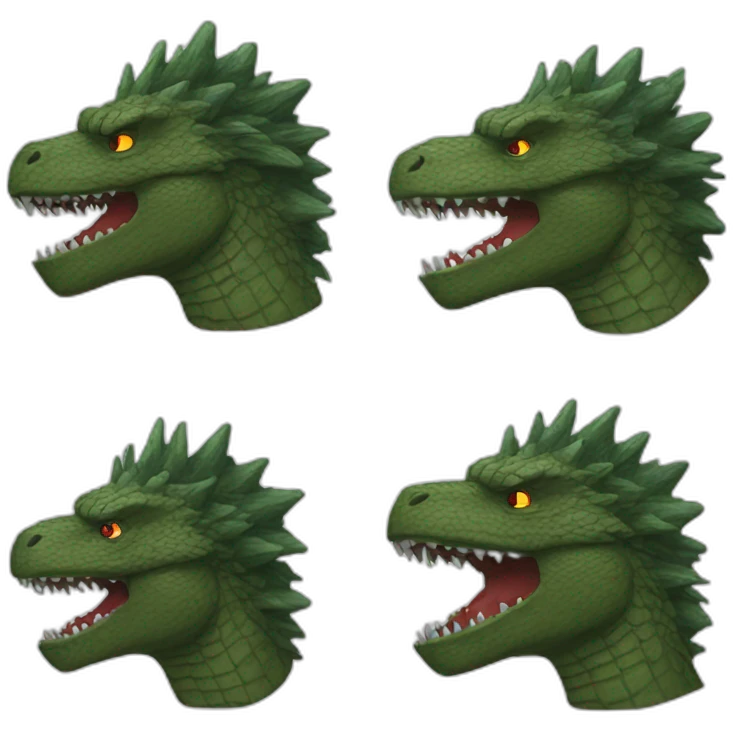 godzilla head emoji