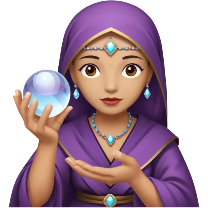 Oráculo con un sola bola de cristal  emoji
